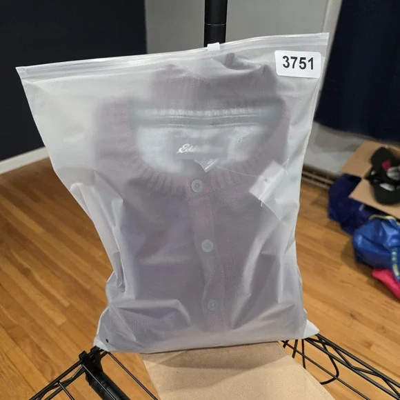 Eddie Bauer Sweater Mens Large Red 100% Cotton Henley Knit Crew Neck Pullover - Picture 13 of 13